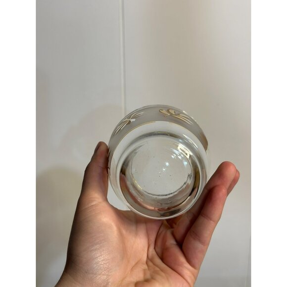 VTG Libbey Golden Foliage Old Fashioned Glass – Mid-Century Modern 1960s Barware - Picture 5 of 9